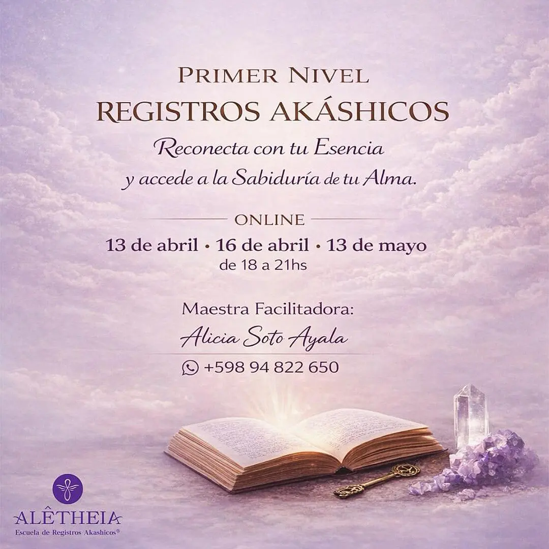 Iniciación en cursos de registros akáshicos nivel 1 Uruguay