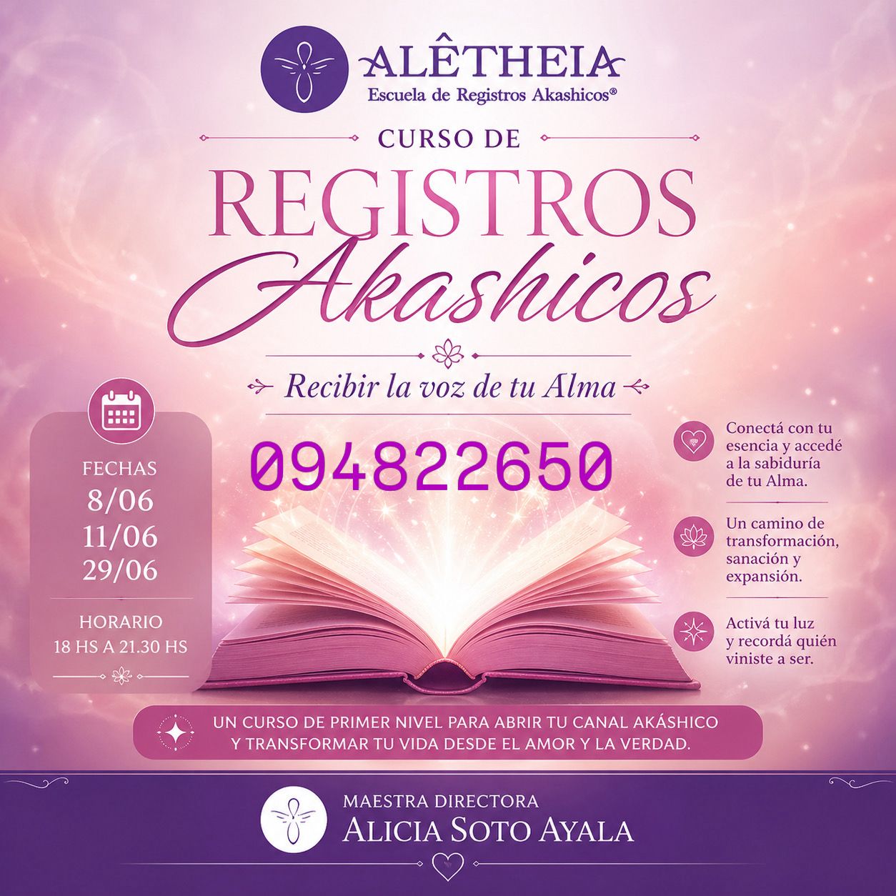 Iniciación en cursos de registros akáshicos nivel 1 Uruguay