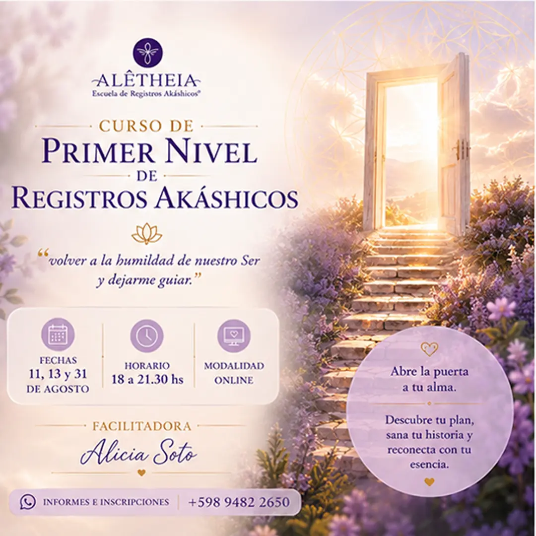 Iniciación en cursos de registros akáshicos nivel 1 Uruguay