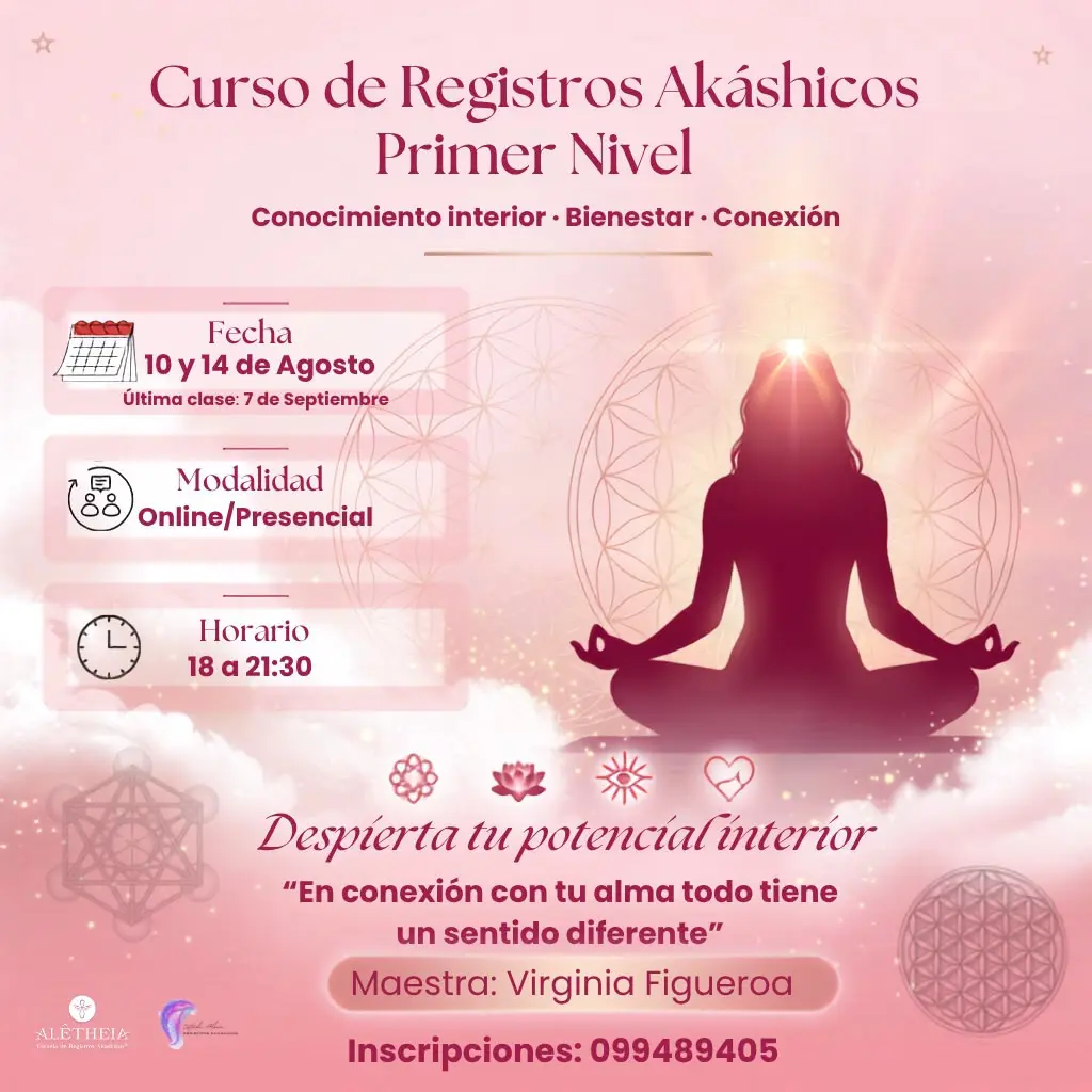 Iniciación en cursos de registros akáshicos nivel 1 Uruguay