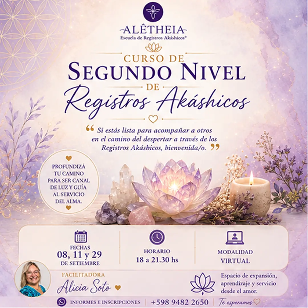 Iniciación en cursos de registros akáshicos nivel 2 Uruguay